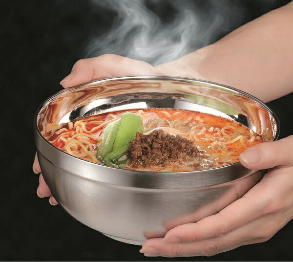 ホロウェア　ステンレス二重構造どんぶり20cm