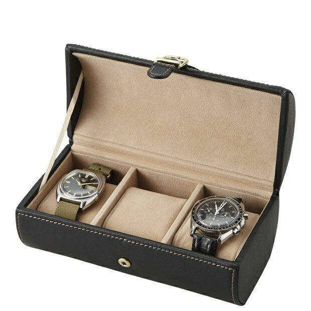 超特価Lusso 本革ウォッチケース　3本用｛送料無料｝