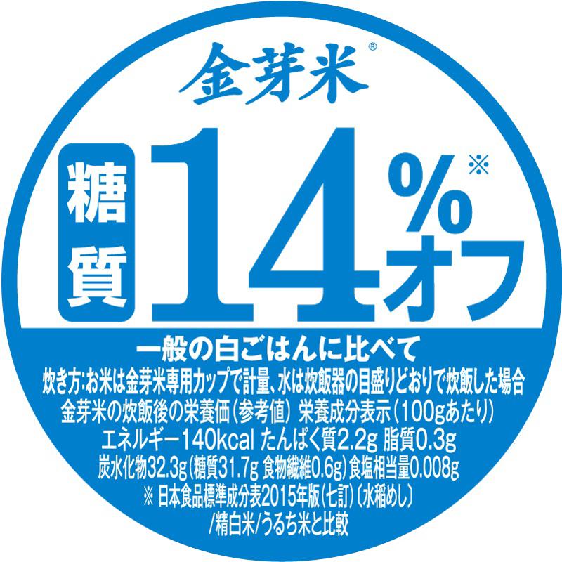 金芽米 特別栽培米 長野県産コシヒカリ4kg【2kg×2袋・送料込】【令和3年産】※洗わずに炊ける BG無洗米 きんめまい 健康志向 お米の栄養が豊富ショップ・オブ・ザ・イヤー2021受賞サスティナブルなお米