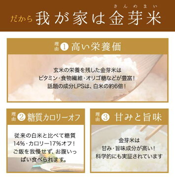金芽米 ベストセレクト10kg【5kg×2袋・送料込】【令和元年産】※BG無洗米・免疫ビタミンLPS(リポポリサッカライド)が豊富(きんめまい・お米)【ギフト おすすめ】