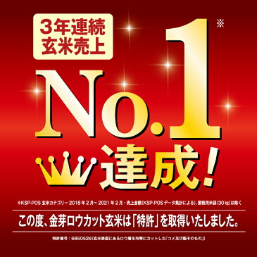 白米感覚で食べる玄米金芽ロウカット玄米4kg【2kg×2袋・送料込】【令和2年産】※BG無洗米・洗わずに炊ける BG無洗米 健康志向 お米の栄養が豊富【ギフト おすすめ】NHKおはよう日本【カラとり玄米】