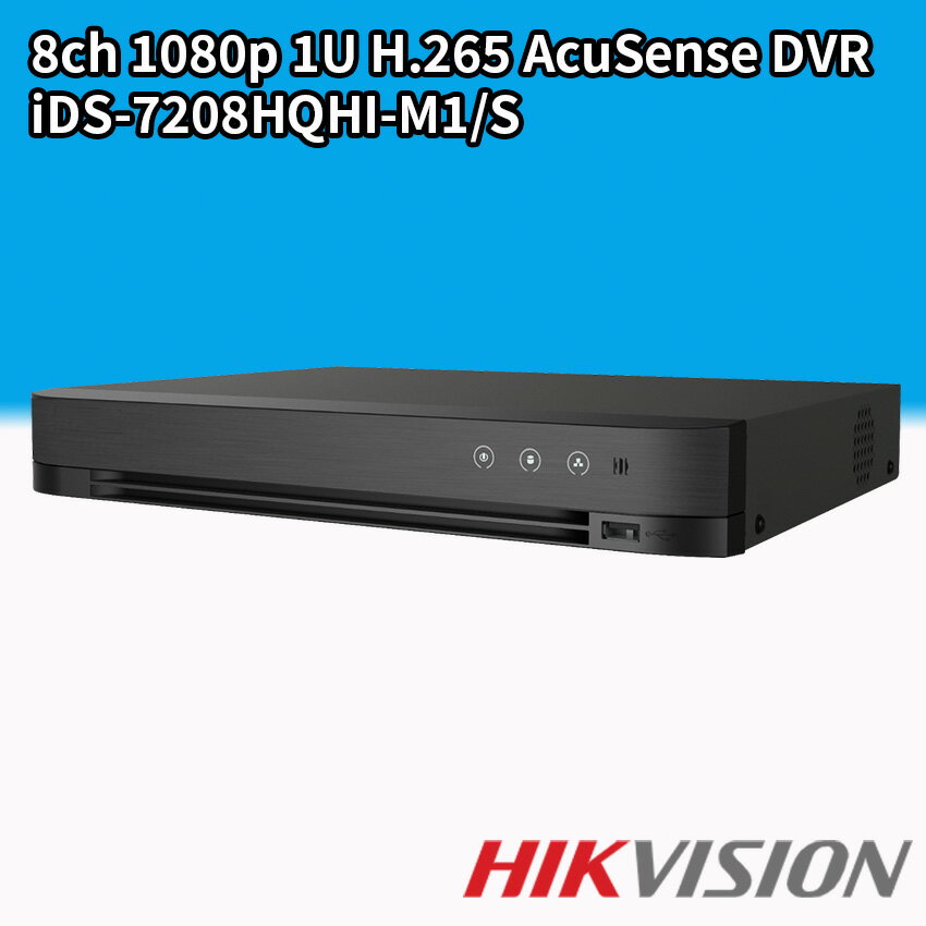 HIKVISION nCNrW hƃJpR[_[ hƃJ ^@ HD-TVI 8`l R[_[ H.265 HDDʔ iDS-7208HQHI-M1/S  2024 hƃJXmǕi