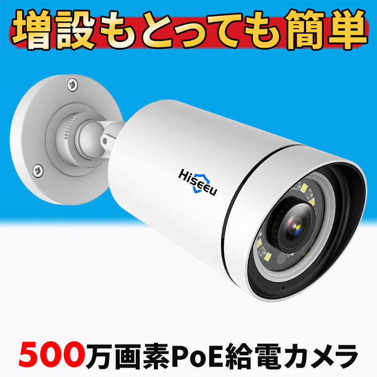 【PoE増設用カメラ】 防犯カメラ 500