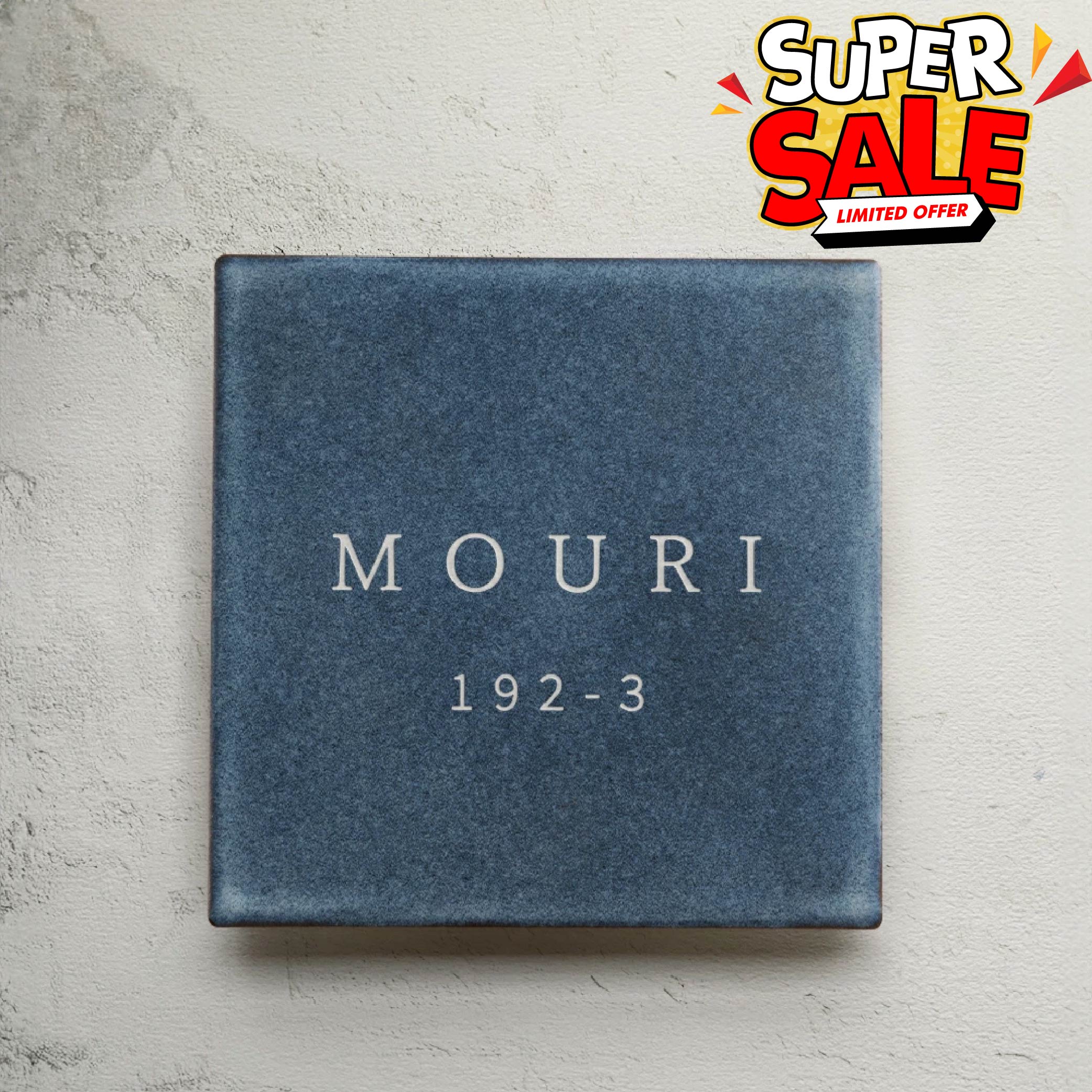 【クーポンあり！】表札 おしゃれ 戸建て 約W147mm×H147mm 150角 タイル マンション ポスト おしゃれ 北欧 戸建て 新築祝い 二世帯 住宅 磁器 レーザー彫刻 おしゃれ ネーム プレート tile-06-x