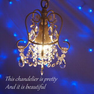 シャンデリア ペンダントライト アクリル おしゃれ かわいい led 対応 アンテーク調 レトロ 1灯 照明 天井 玄関 洗面 階段 廊下 天井照明 シーリングライト CARINA シャンデリア9000