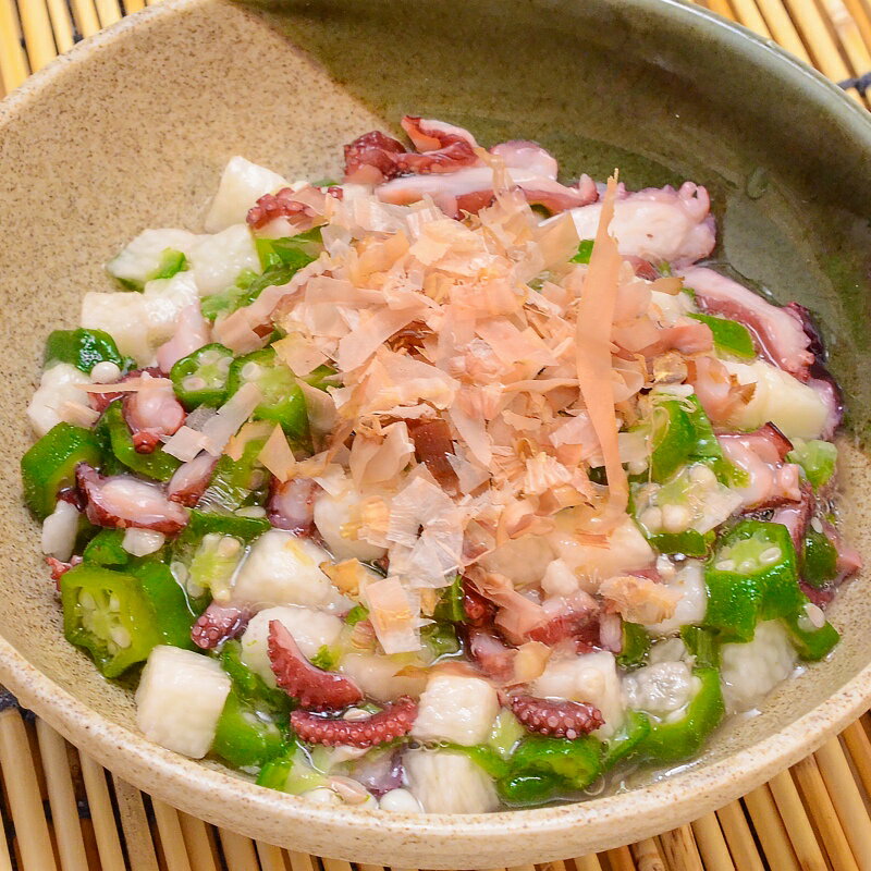 送料無料 たこ三色和え たこオクラ長芋 500g ご飯のお供に【海鮮爆弾 たこおくら タコオクラ たこ タコ 蛸 長いも おくら 惣菜 おつまみ おかず 酒の肴 寿司ネタ サラダ マリネ 酢の物 パスタ 海鮮丼 刺身 豊洲市場 ギフト】rnのサムネイル