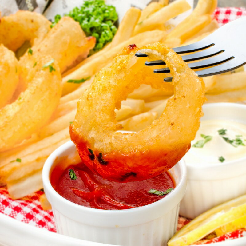 送料無料 オニオンリング 500g 冷凍のまま揚げるだけで便利。たっぷり業務用のお買い得品 オニオンリング オニオンフライ 冷凍食品 おかず お惣菜 フライ クリスマスオードブル パーティメニュー 業務用のサムネイル