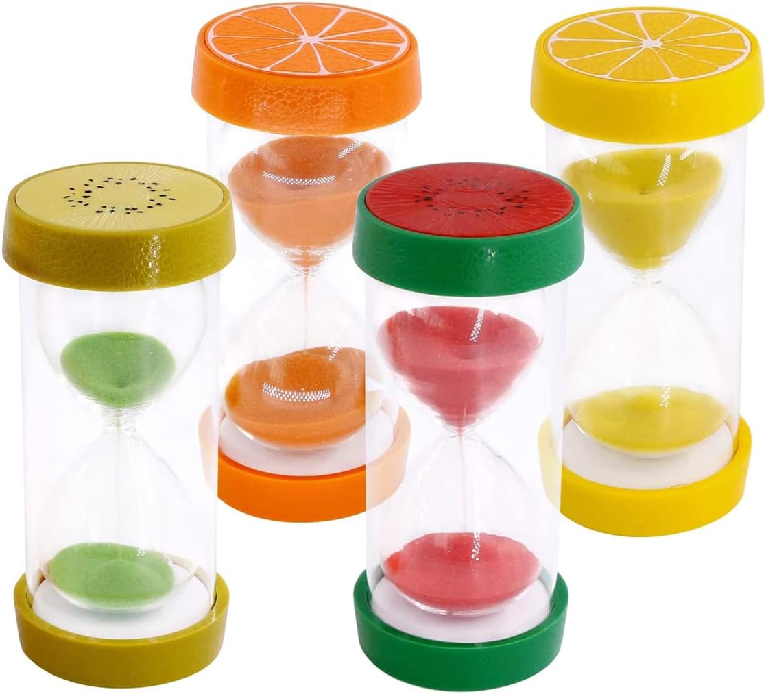 砂時計 タイマー フルーツの形 おしゃれ 果物タイマー サンドタイマー 学習のタイマー カラフルな砂時..