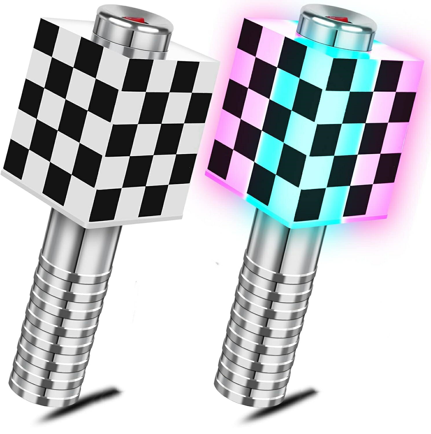 シャンパン ストロボライト LEDストロボバトンライト マイクデザイン LEDフラッシュスティック シャン..