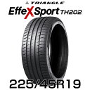 【タイヤ交換可能】【送料無料】【2025年製】19インチタイヤ 225/45R19-96Y TRIANGLE EffeX Sport TH202【1本】たいや2...