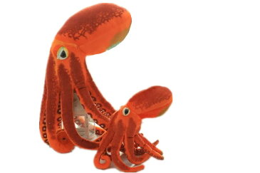 リアルなタコ抱き枕　たこぬいぐるみ　蛸海洋生物　柔らかい鮹、章魚、鱆　30cm