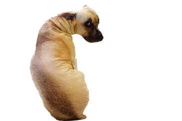 3Dプリント　アニマル 動物　リアル犬抱き枕　腰枕　携帯枕　ワンコぬいぐるみ　オフィス用　90cm