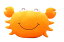 ぬいぐるみ　ふわふわ 大きな 蟹 Brachyura ピンク オレンジ色　ブルー　3色選択あり サイズ：45センチ　60センチ選択あり