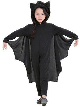 ハロウィン 衣装 子供 ハロウィン コスチューム 衣装 吸血鬼ヴァンパイア風コウモリ服 コスプレ コスチュームレディース ハロウィンコスプレ仮装衣装 キッズ 子供用 Halloween変装 魔女 子供用 コスチューム 発表会 衣装 コスプレ衣装