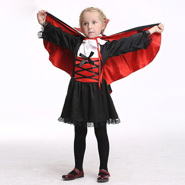 ハロウィン 衣装 ヴァンパイア 吸血鬼 デビル 小悪魔 女の子 ドラキュラ コスチューム キッズ 子供用 魔女 幼稚園 コスプレ 仮装 変装 イベント パーティー グッズ クリスマス バンパイア 吸血鬼 文化祭 舞台 演出服 ハロウィーン 衣装 童話 cosplay