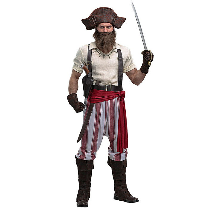 ハロウィン コスプレ 衣装 海賊　メンズ 大人 パイレーツ　船長　強盗 コスチューム　仮装　変装　ハロウィン　コス…