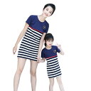 親子 親子ワンピース ママワンピース 女の子ワンピース ボーダー柄ワンピース 親子お揃い 姉妹お揃い キッズワンピース レディースワンピース ベビー 母の日ギフ...
