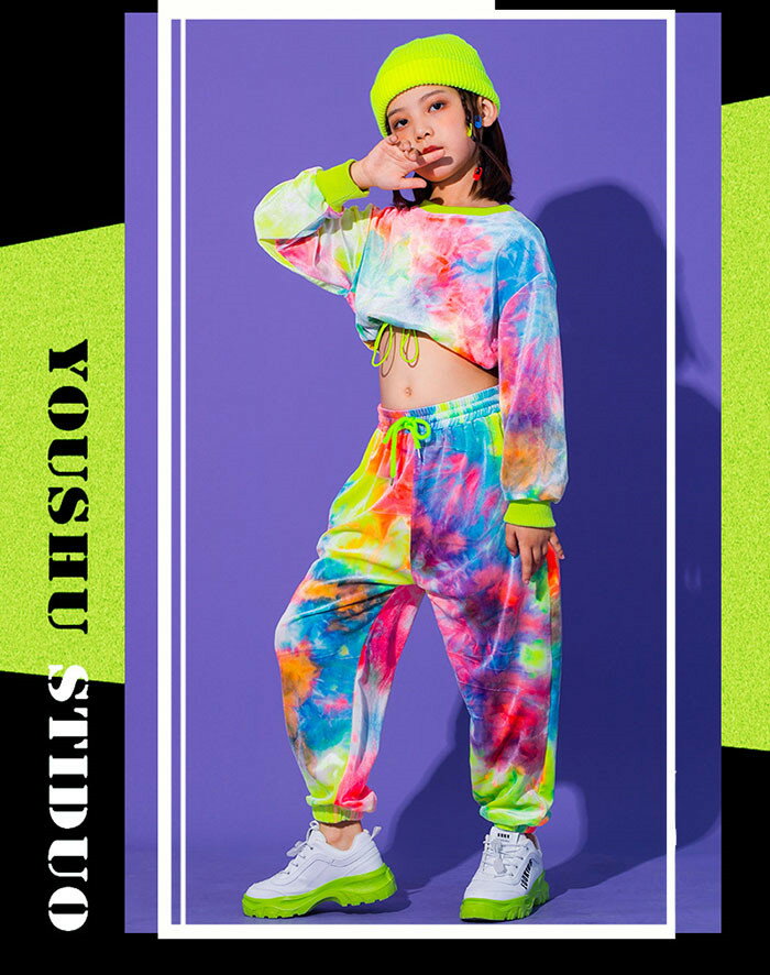 ダンス 衣装 ヒップホップ　ダンスパンツ　ダンスウェア　ステージ衣装　HIPHOP レッスン着 子供服　キッズダンス衣装　キッズ　おしゃれ ジャージ　男の子 ガールズ 男女兼用 トップス 上下 ロング 110 120 130 140 150 160 170