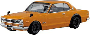 青島文化教材社 1/32 楽プラ スナップキット No.16CU-BN ニッサン C10 スカイライン 2000GT-R カスタムホイール (ブラウン) [問屋取寄]
