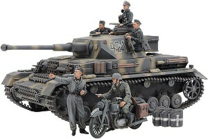 タミヤ 1/35 スケール限定 ドイツ IV号戦車 G型 初期生産車 伝令バイクセット ロシア戦線 25209 [問屋取寄]