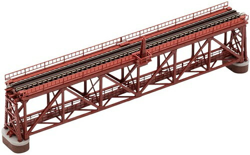 トミーテック TOMIX Nゲージ 上路式単線トラス鉄橋S280 (F) 赤 (れんが橋脚・2本付) 3266 [問屋取寄]
