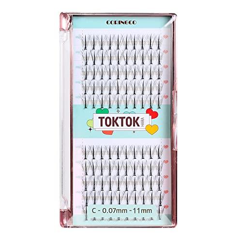 【正規品】コリンコ W-type アイドル まつげキット CORINGCO TOKTOK-HARA W EYELASH 11mm まつげくるん つけまつ毛 部分つけまつげ まつげエクステ つけまつげナチュラル 半永久