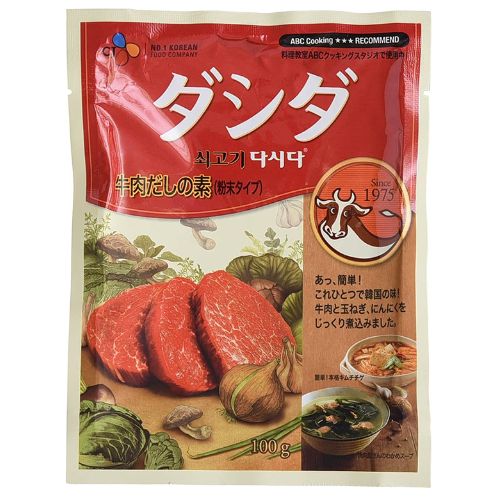 C・J 牛肉ダシダ(牛ダシダ) 100g 牛肉だしの素 ダシダ 韓国調味料 韓国食品 韓国料理 韓国食材 おかず 韓国お土産 輸入食品