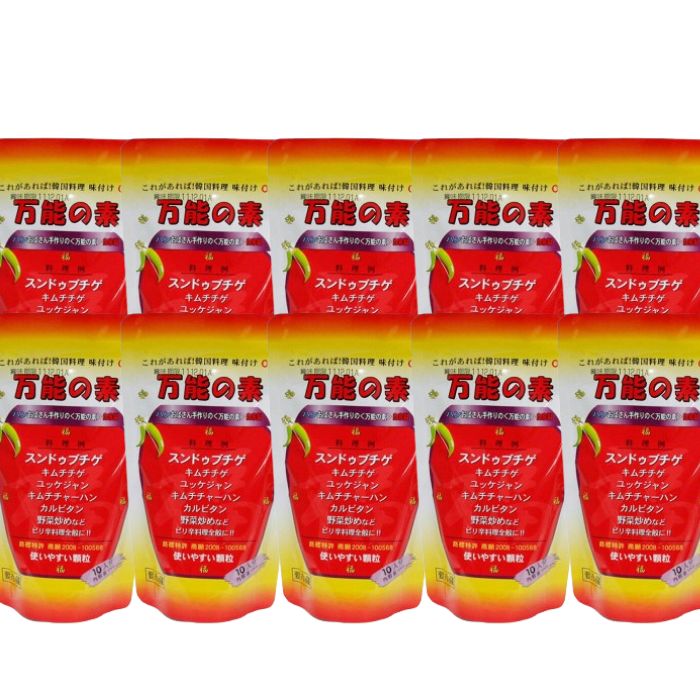 【10袋セット】美訓物産 万能の素 100g 韓国調味料 ハンおばさん 本場韓国の味が簡単に出せる 韓国調味料 粉末調味料 チゲ スープ 調味料 コク