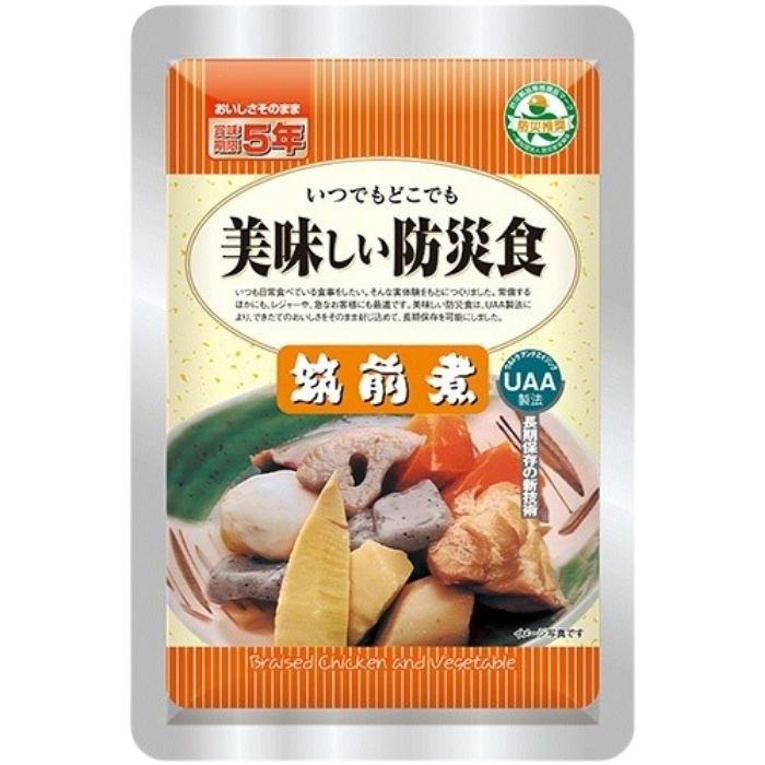 アルファフーズ UAA食品 筑前煮 90g 美味しい防災食 非常食 介護食 惣菜 パウチ袋 防災食 レトルト 保存食 備蓄食料 防災グッズ
