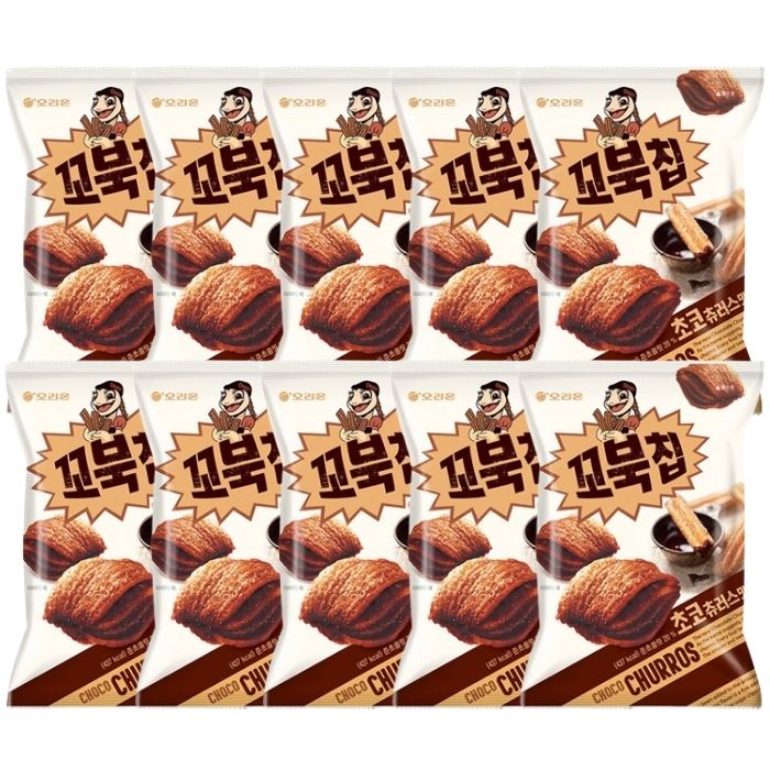 【10袋セット】オリオン コブクチップ チョコチュロッツ味 65g スナック 菓子 韓国 輸入 エアリアル 口コミ 人気 SNS