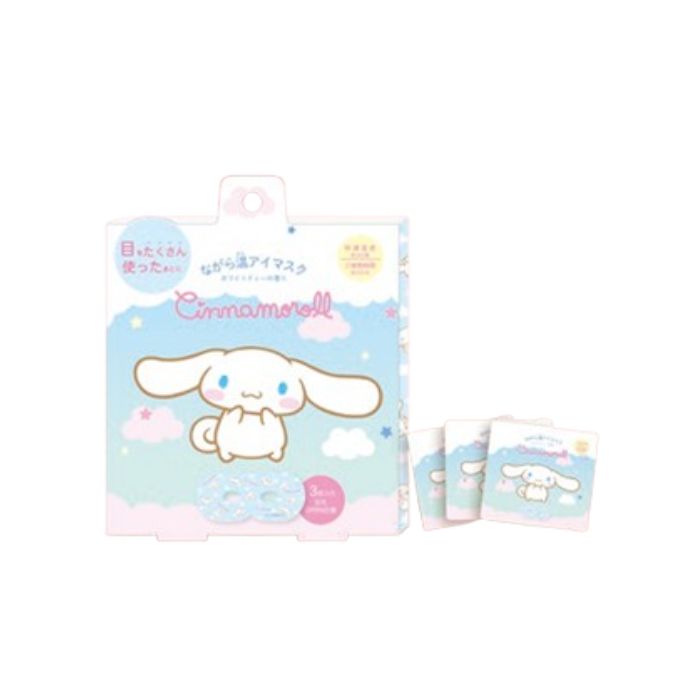 【1箱3枚入り】ながら温アイマスク【シナモロール】ホットアイマスク アイマスク ホット プチギフト 睡眠用 ホット 飛行機 使い捨て