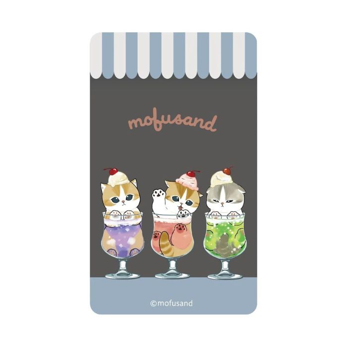 Rakuten - 【夏先取り価格】mofusand スマ冷え Premium MOFU-75A クリームソーダにゃん スマートフォン吸熱シート スマホ 吸熱 スマホ吸熱 暑さ対策 吸熱シート 吸熱シール 吸熱ステッカー シール シート ステッカー iPhone Android iPad