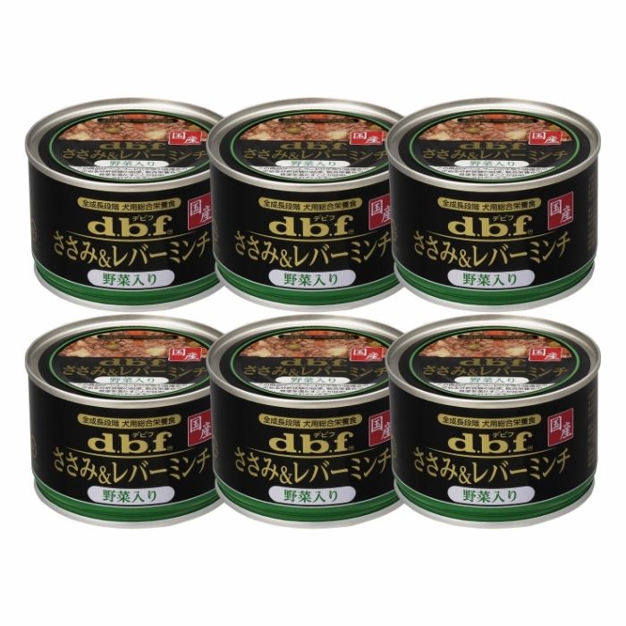 Rakuten - 【6個セット】デビフ 缶詰 ささみ＆レバーミンチ 野菜入り 150g ウェットタイプ ウェットフード ペット ウェットタイプ ウェット 食べやすい ミンチ状 総合栄養食 栄養食 まとめ買い dbf
