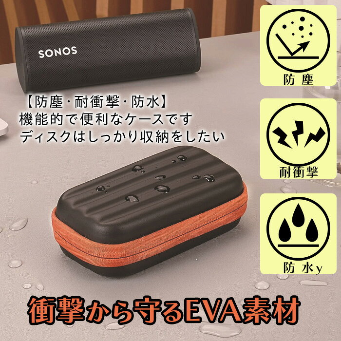 【SanDisk SSD ケース】 保護カバー 耐衝撃 EVA素材 カラビナ付き メッシュポケッ...