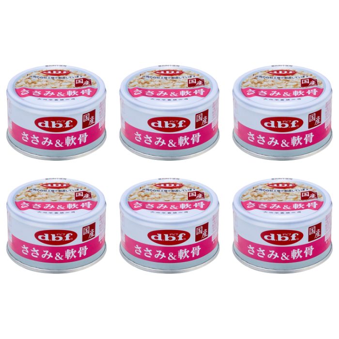 【6個セット】ささみ＆軟骨 85g デビフ 国産 無添加 犬 缶詰 ドッグフード ウェッ...