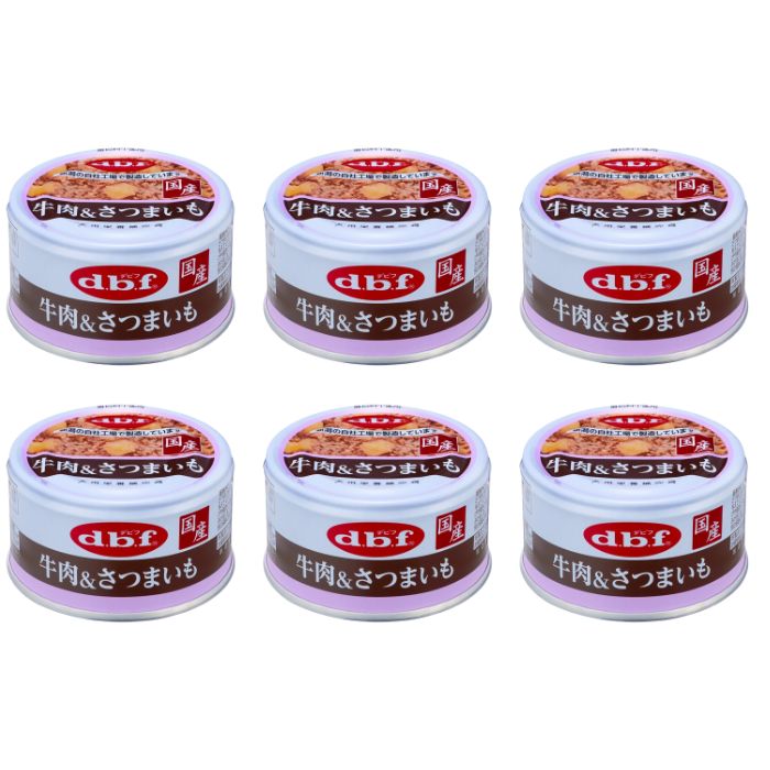 Rakuten - 【6個セット】牛肉＆さつまいも 85g デビフ 国産 無添加 犬 缶詰 ドッグフード ウェットフード 全年齢対応 トッピング 栄養補給 ごほうび 人気 おすすめ 愛犬
