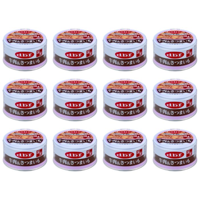 Rakuten - 【12個セット】牛肉＆さつまいも 85g デビフ 国産 無添加 犬 缶詰 ドッグフード ウェットフード 全年齢対応 トッピング 栄養補給 ごほうび 人気 おすすめ 愛犬
