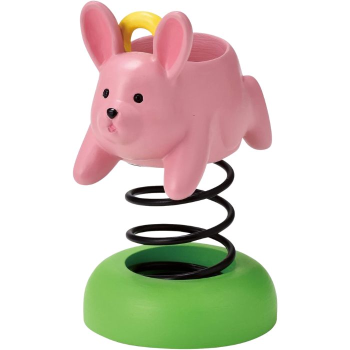 Rakuten - スプリングペンスタンド 【ウサギ】 セトクラフト ペン立て デスク収納 オフィス かわいい 文房具 インテリア雑貨 動物 アニマルデザイン ペンホルダー プレゼント ギフト