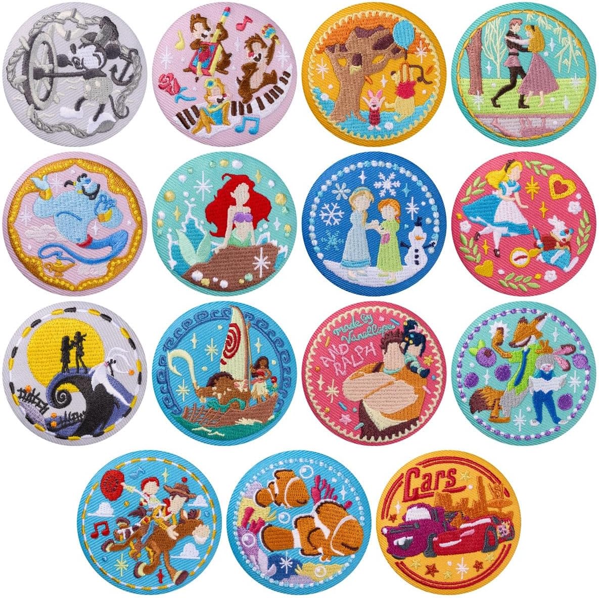 楽天市場】disney character 刺繍缶バッジビスケットの通販