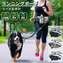 両手フリー 犬 ペット散歩用ウエストバッグ トリーツポーチ ランニングポーチ ボトル揺れない ポーチウォーキング ジョギング ペットボトル収納 機能性満載 ネコ...