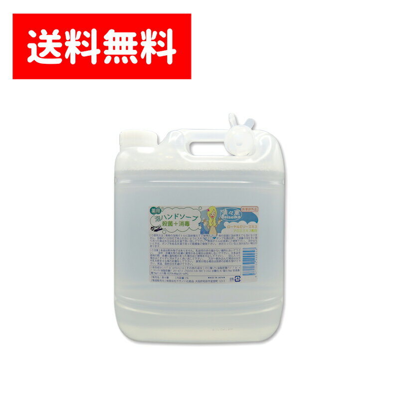 【送料無料 全国一律 】殺菌・消毒ハンドソープ 清々華 5L 業務用 液体 無香料 薬用 医薬部外品 詰替え つめかえ 感染 対策 手指 もこもこ 泡立ち 手洗い オフィス 工場 学校 保育園 幼稚園 厨…