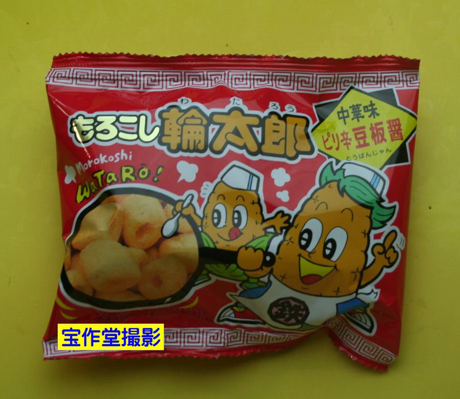 駄菓子のバラ売り　菓道　もろこし輪太郎（もろこし太郎）豆板醤　17gの商品画像