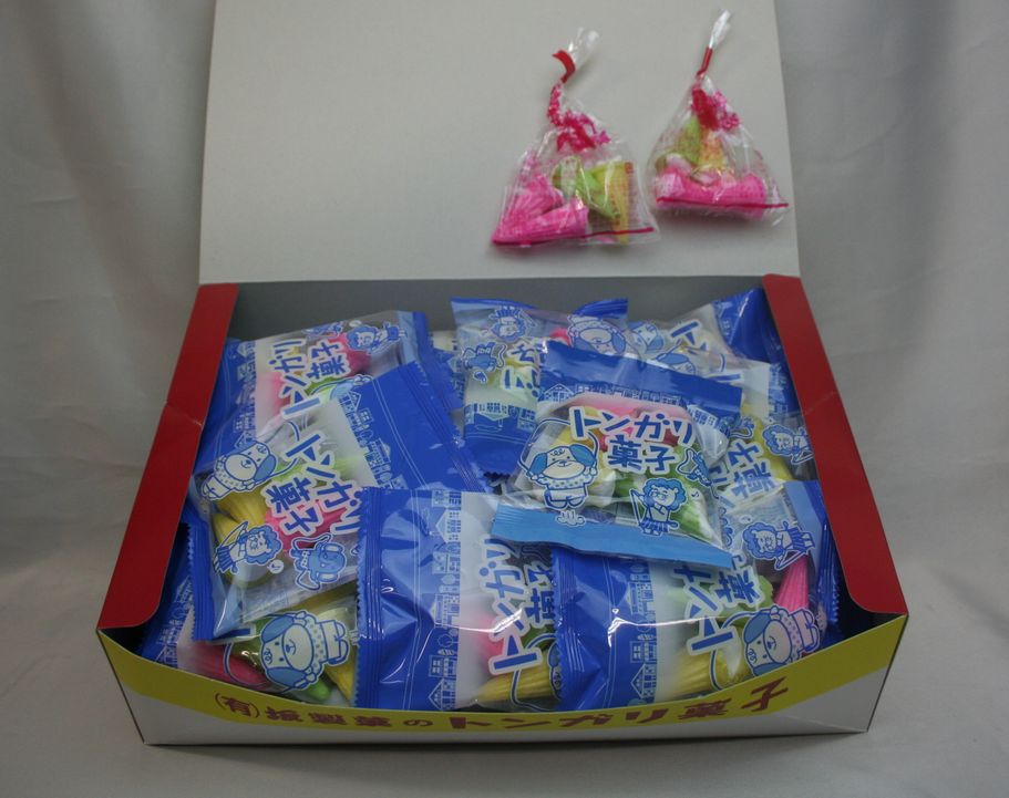 駄菓子BOX販売　食べ比べおまけ付　トンガリ菓子　とんがりお菓子　40個入の商品画像