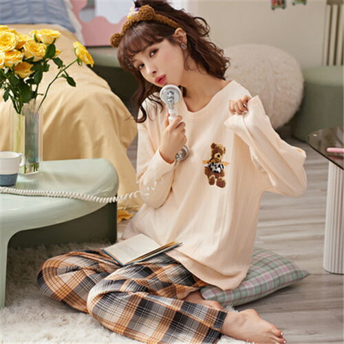 パジャマ ルームウェア レディース 上下セット 長袖 かわいい 秋 冬 ナイトウェア 部屋着 おしゃれ ギフト セットアップ かわいい 寝間着 寝巻き プレゼント 春秋 お祝い 送料無料