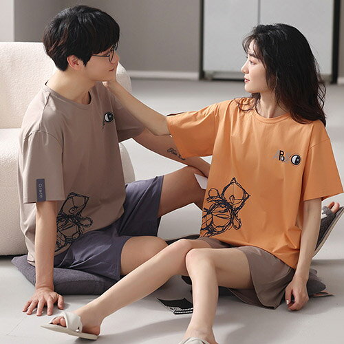パジャマ ペアパジャマ カップルパジャ パジャマ 大きいサイズ レディース メンズ ルームウェア 半袖 上下セット ナイトウェア 部屋着 ギフト セットアップ かわいい プレゼント 春夏 上品 彼氏 彼女 お揃い お祝い 寝間着 寝巻き 送料無料