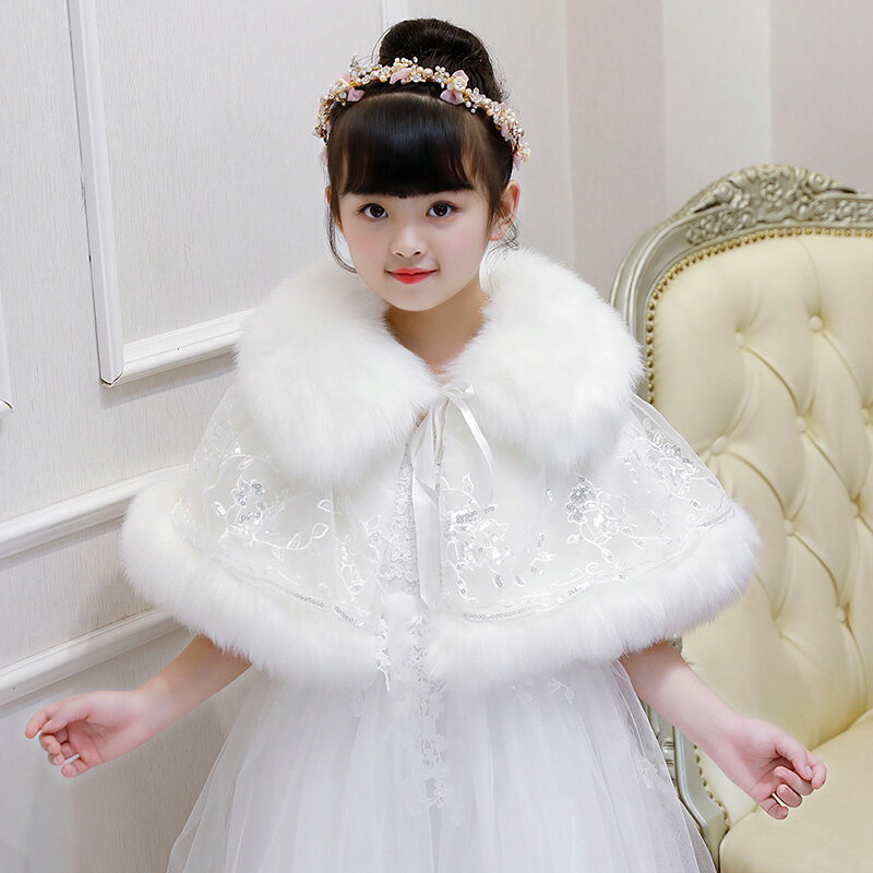 ボレロ 長袖 子供 フォーマル ショール ワンピース コート 子供服 結婚式 ピアノ発表会 演奏会 あったかい パーティー キッズ おしゃれ ケープ ドレス ジ...