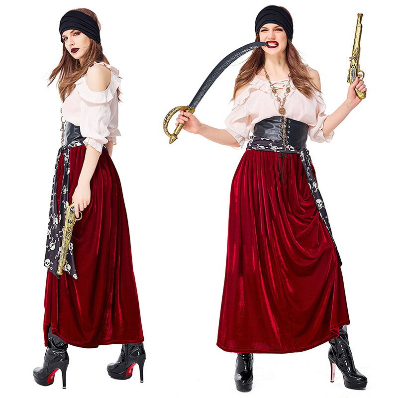 ハロウィン コスプレ 海賊 衣装 学園祭 仮装 コスチューム ワンピース セクシー 文化祭 かわいい 大きいサイズ 大人 定番 女性 イベント 演出服 パーティー 女子会 お化け 変装 演劇 cosplay 送料無料