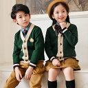 5点セット 学生制服 子供制服 セットアップ セーター 子供スーツ スカート パンツ 小学生 女の子 男の子 幼稚園 学校 小学生 春 秋 冬 長袖 キッズ フ...