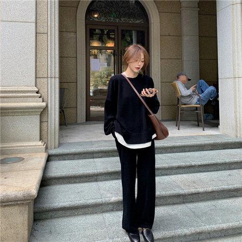 ジャージ 上下セット レディース ニット ジャージ セットアップ 女の子 おしゃれ 上下 2点 スウェット 長袖 春 秋 冬 セットアップ 可愛い 大きいサイズ...