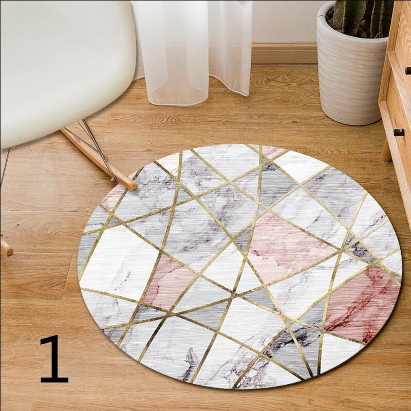 北欧 丸型 ラグ カーペット 厚さ10mm ペルシャラグ ペルシャ絨毯 滑り止め じゅうたん 洗える リビング 洗濯 地球 火星 遊び毛なし オールシーズン おしゃれ